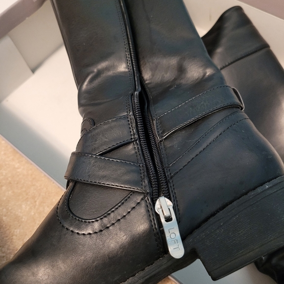 LOFT Riding Boots Black size 7.5 - Picture 2 of 5